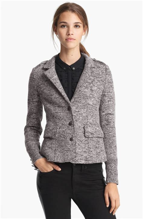 burberry brit tweed jacket|Burberry cashmere cape jacket.